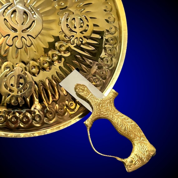 Buy Metal Sikh Kirpan and Dhal, Khanda Wall Hanging, Home Decor