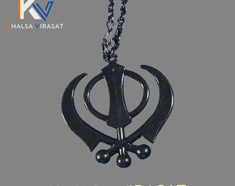 Khanda, Metal Khanda Car hanging, Car decor, Sikh Gift items,