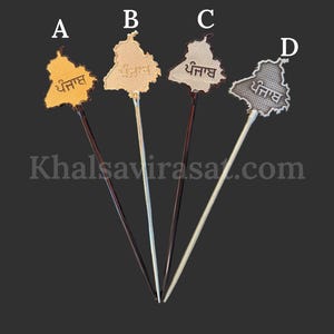 Baaz, Steel Salayi, Turban Zubehör, Sikh Geschenkartikel,