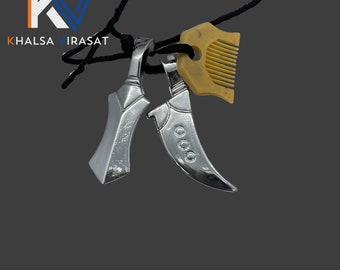 Sikh Kirpan Khanda Necklace, Travel Sikh Kakar, Kakkar, Sikh Items,