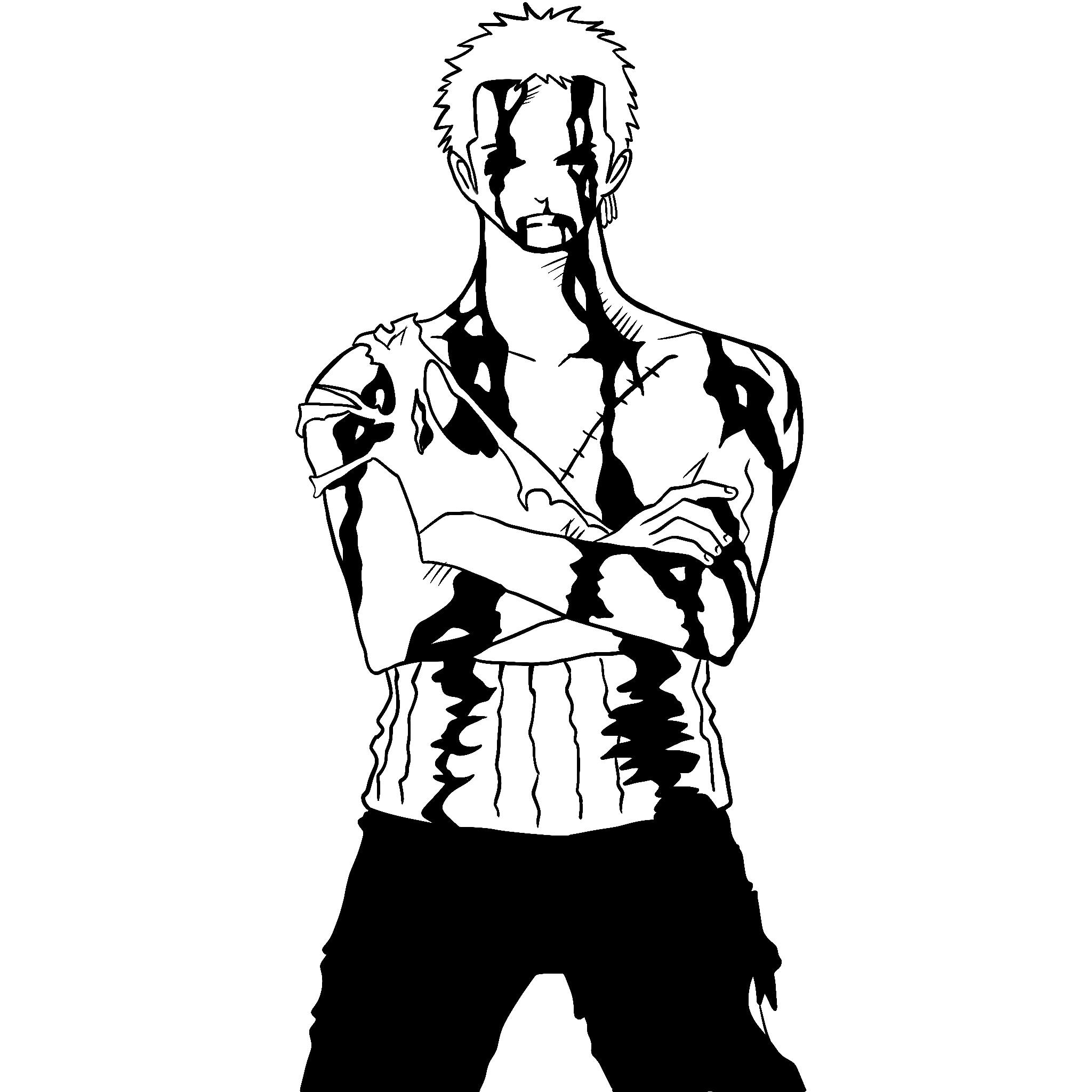 TOTTEMO SHIRANAI don't know nothing アート Roronoa Zoro “nothing Happend” Vinyl Decal Sticker - Etsy