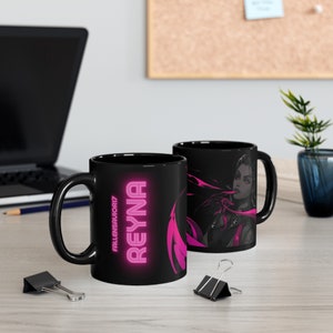 Valorant Reyna Mug, Reyna Mug, Valorant Mug, Gamer Mug, Gamer Black Mug, Gift for Gamer