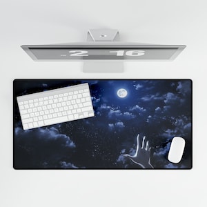 Personalized Mouse Pad, Blue Mouse Pad, Aesthetic Mouse Pad, Cute Mouse Pad, Gamer Mouse Pad, Large Mouse Pad, XL Mouse Pad, Anime Mouse pad