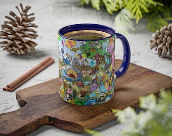 Adventure Time Mug, Finn Mug, Cartoon Mug, Adventure Time Finn Mug, Gift for Adventure Time Lover