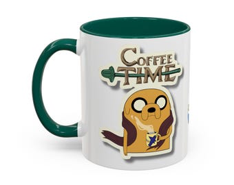 Adventure Time Mug, Dog Jake Mug, Finn Mug, Cartoon Mug, Adventure Time Finn Mug, Adnventure Time, Adventure Time Cup, Adventure Time Gift