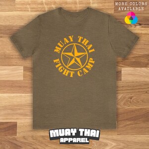 Muay Thai Fight Camp Gold Lettering, Muay Thai Shirt, Muay Thai T-Shirt, Muay Thai Short Sleeve, Fight Camp, Boot Camp