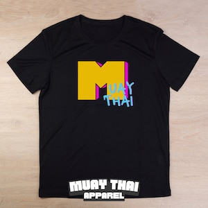 90s Muay Thai, Muay Thai Black Shirt, Muay Thai Shirt, Muay Thai T-Shirt, Muay Thai Short Sleeve, Retro Shirt, 90s Shirt
