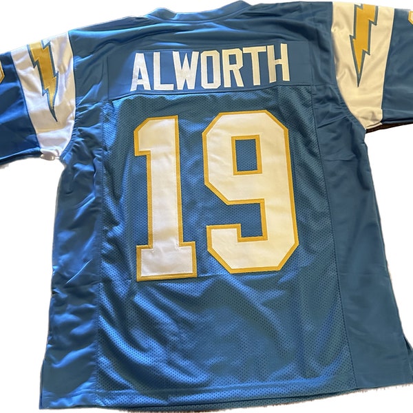 New San Diego Chargers Lance Alworth #19 Throwback Jersey-X-LARGE