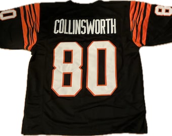 New High Quality Custom Stitched Cris Collinsworth #80 Bengals Jersey