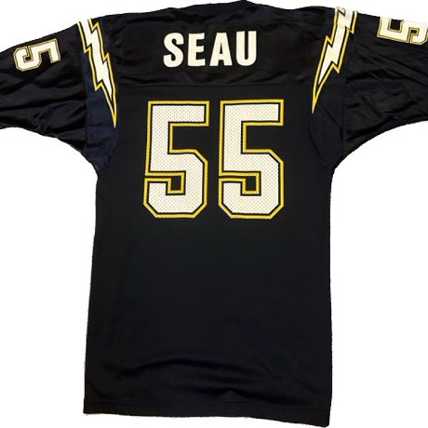 Rare  1990’s San Diego Chargers 75th Anniversary Junior Seau #55 Champion Jersey - M 40