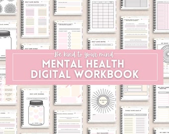Mental Health Journal Digital Goodnotes Planner Mentalhealth Workbook Notability Printable Planner