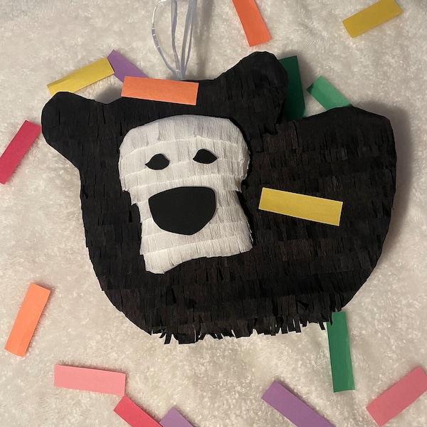 Mini piñata hey bear inspired-piñata birthday-mini bear