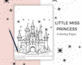 Digitale download| Prinses Kleurplaten voor soorten| Afdrukbare prinses kleurplaten | Prinsessen kleurplaten voor kinderen| Digitaal afdrukbaar|