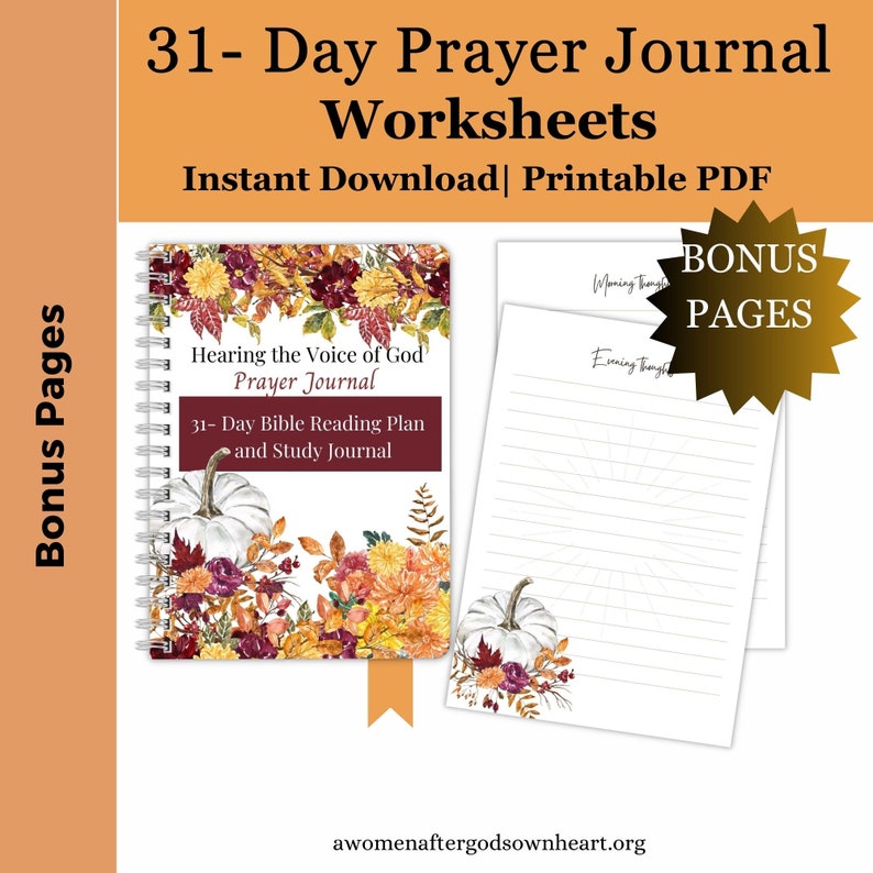 Digital Prayer Journal for Women| Digital Download| Printable Prayer ...