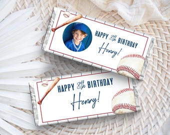 Baseball Candy Bar Wrapper, Baseball Theme Birthday Favor, Chocolate Bar Wrapper Baseball Birthday Printable Editable, Sports Theme, LLP217