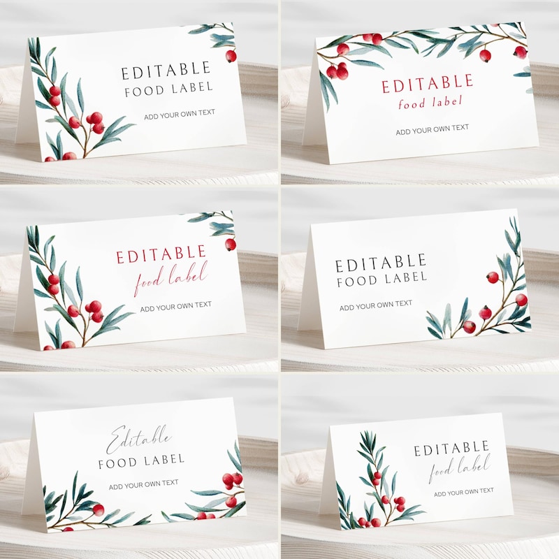 Buffet Name Tag - Etsy