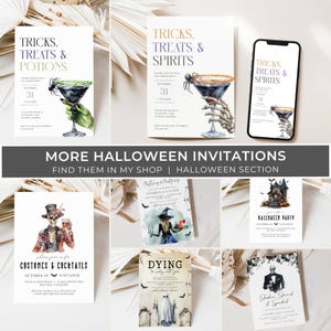 Halloween Party Invitation Templates. Print or Send Digitally. 5x7