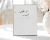 Wedding Dessert Table Closed Sign, Please Wait Dessert Table Sign, Minimal Sweet Table Printable, Dessert Bar Closed Instant Download LLP266