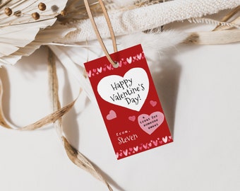 Valentine's Day Tag, Kids Valentine Treat Tags, Classroom Valentine Treats, Sweet Treat Printable, Valentine Favors Tag, Printable Treat Tag