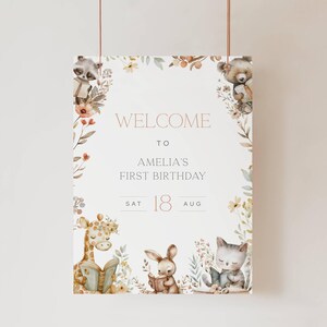 Storybook Birthday Theme Welcome Sign, One For The Books Welcome Sign, First Chapter Birthday Decor, Chapter One First Birthday, LLP245