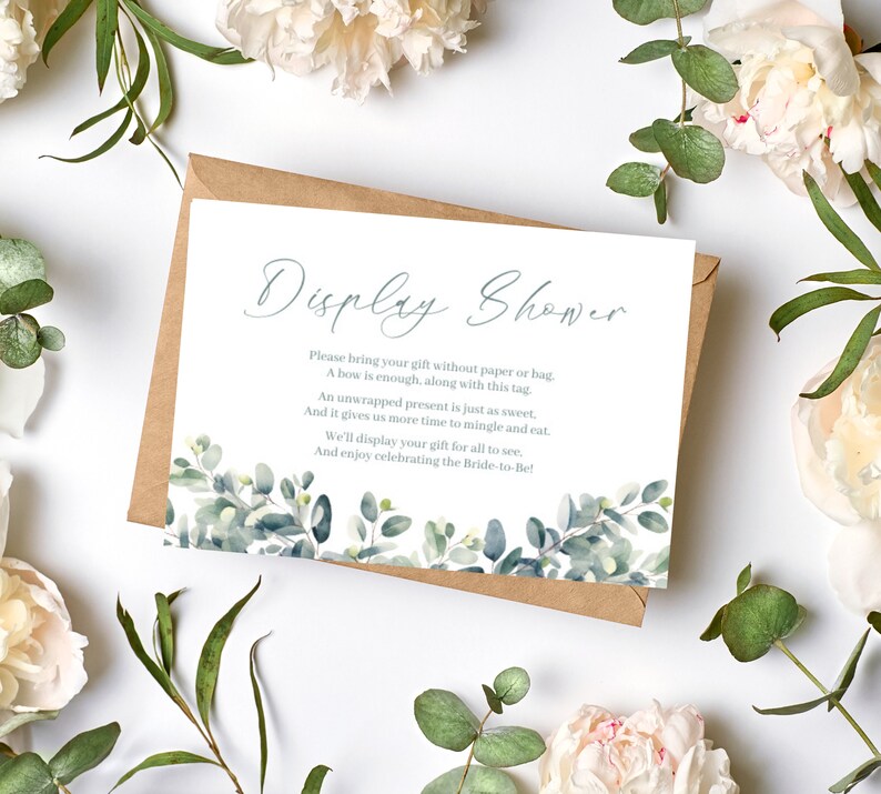 Unwrapped Gift Invitation, Instant Download, Bridal Shower Card