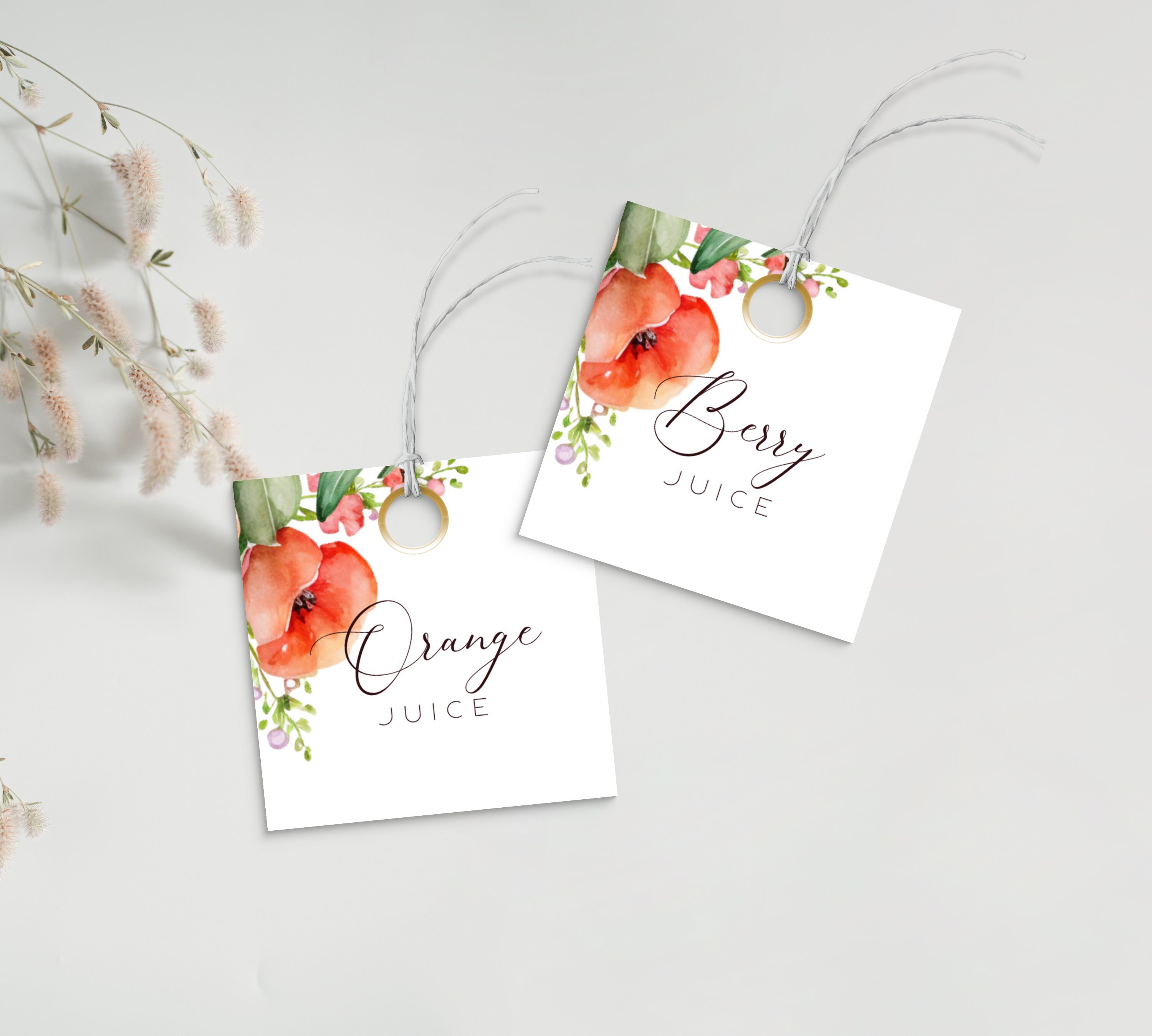 Mimosa Bar Sign Template, Juice Tags, Instant Download, Bubbly Bar Sign ...