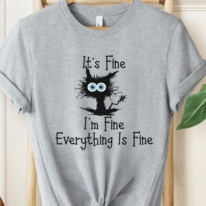 Funny Black Cat Shirt, Funny Gifts, Funny Cat Gifts, Personality Shirt, Funny Cat, Cat Lover Gift, Pet Lover Gift, Funny Tshirt, Cat Lover