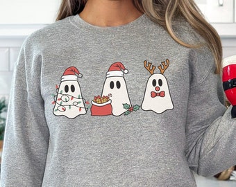 Christmas Ghosts Sweatshirt, Christmas Ghosts Shirt, Funny Christmas Sweatshirt, Funny Christmas Sweatshirt, Cute Christmas Ghosts Sweater