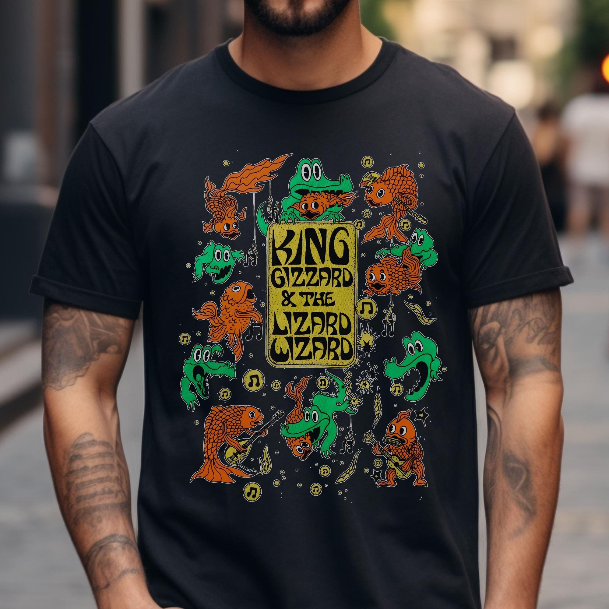 BABYL 2024年ワールドツアー Kingslayer Tシャツ King Gizzard and the Lizard Wizard Shirt, King Gizzard Merch, KGLW