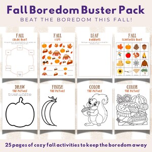 Fall Activities for Kids: Cozy Autumn Worksheets (Digital Download)
