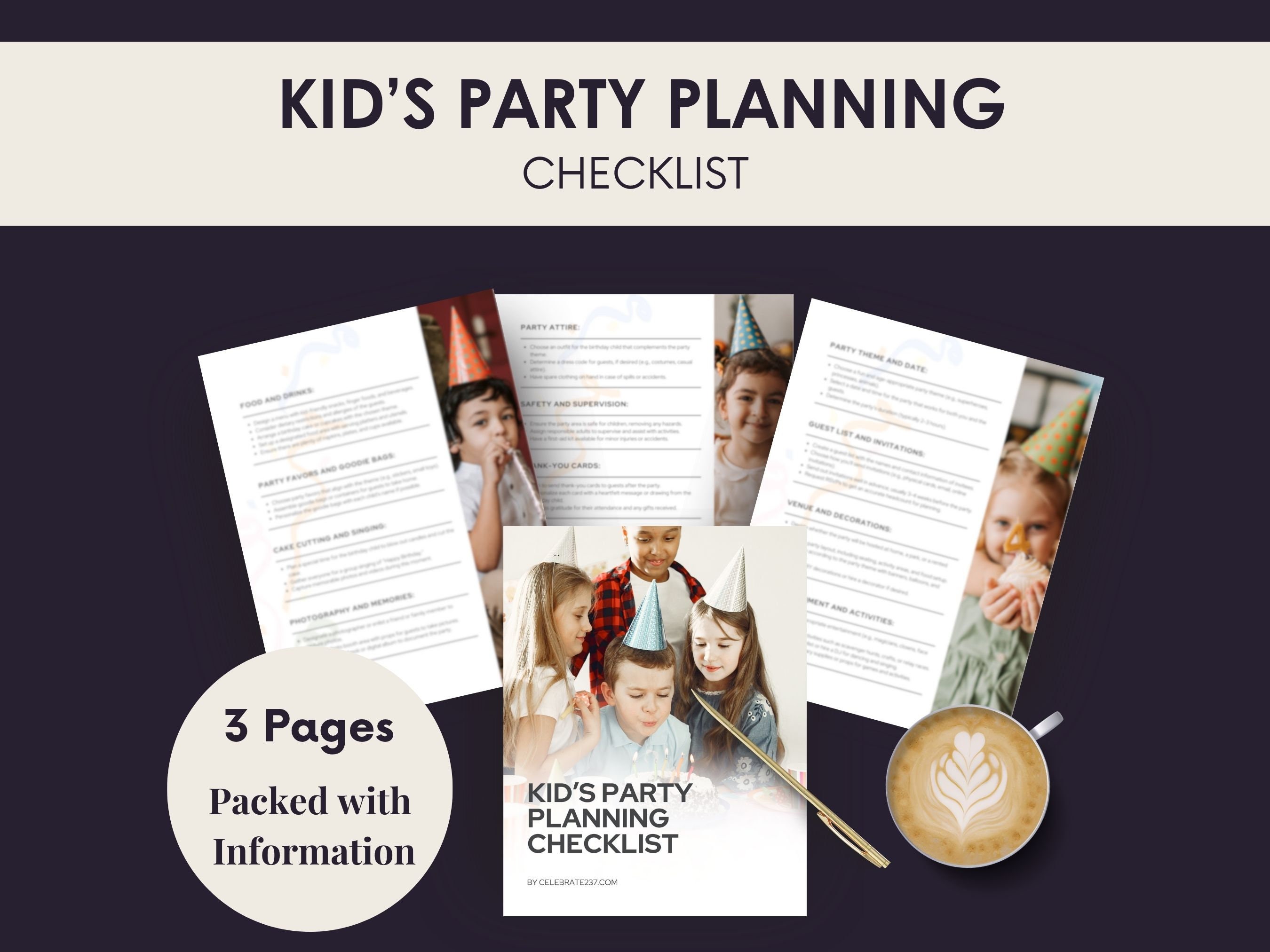Kids Birthday Party Checklist How to Plan a Fun Kids Birthday ...