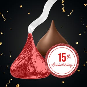 15th Anniversary Candy Stickers: Hershey Kisses & Peanut Butter Cups (Digital Download) WA15
