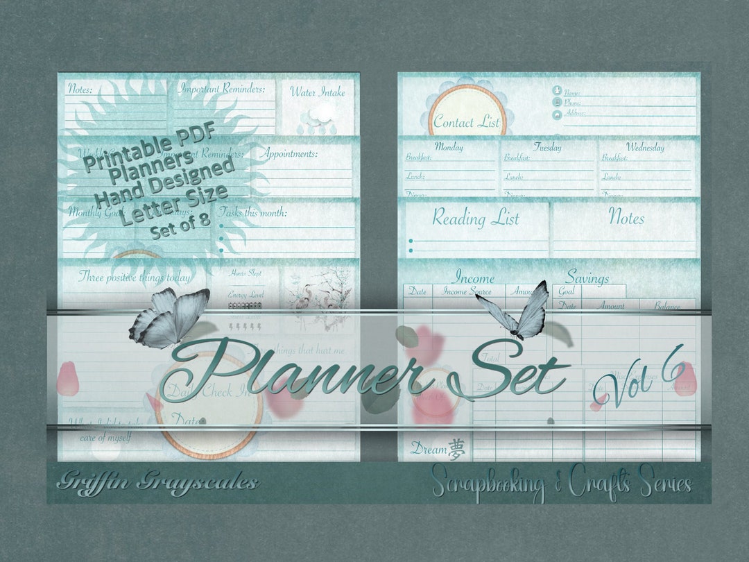 Cute Printable Planner Set | Instant Download | Weekly, Daily, Monthly ...