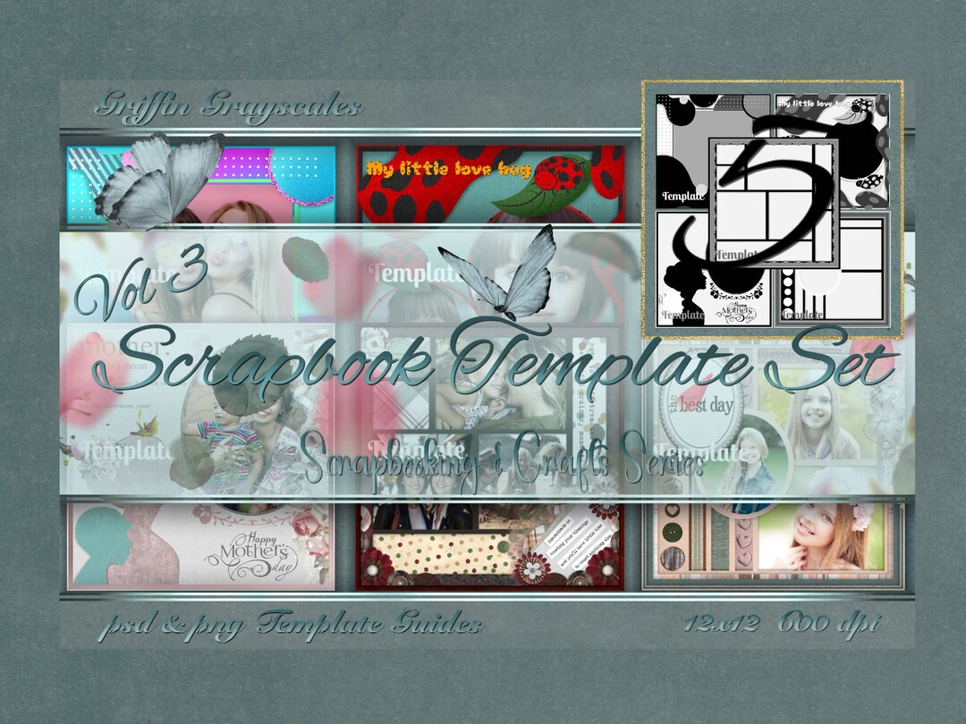 Scrapbook Templates, Digital Scrapbook Template, Scrapbook Pages ...