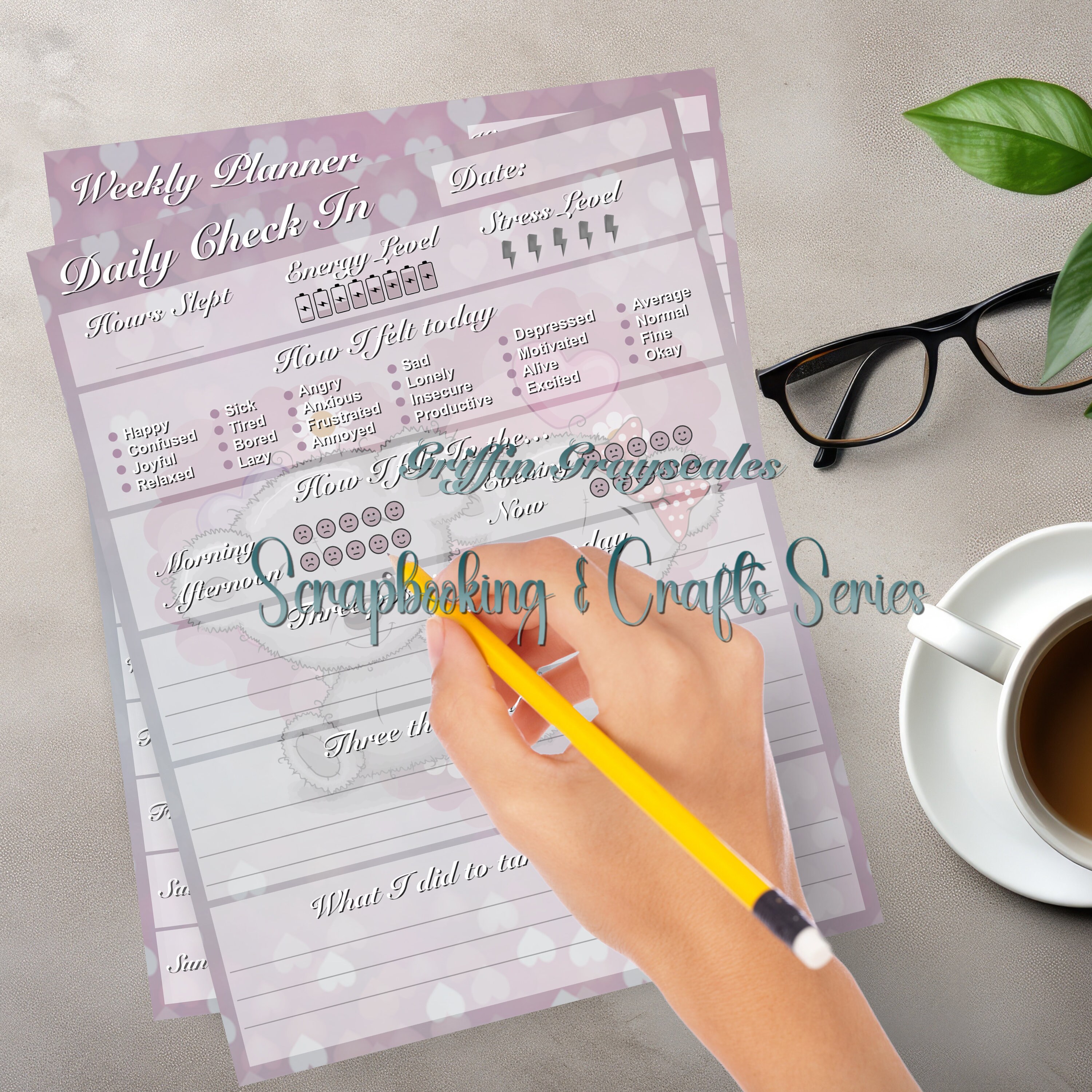 Cute Printable Planner Set | Instant Download | Weekly, Daily, Monthly ...