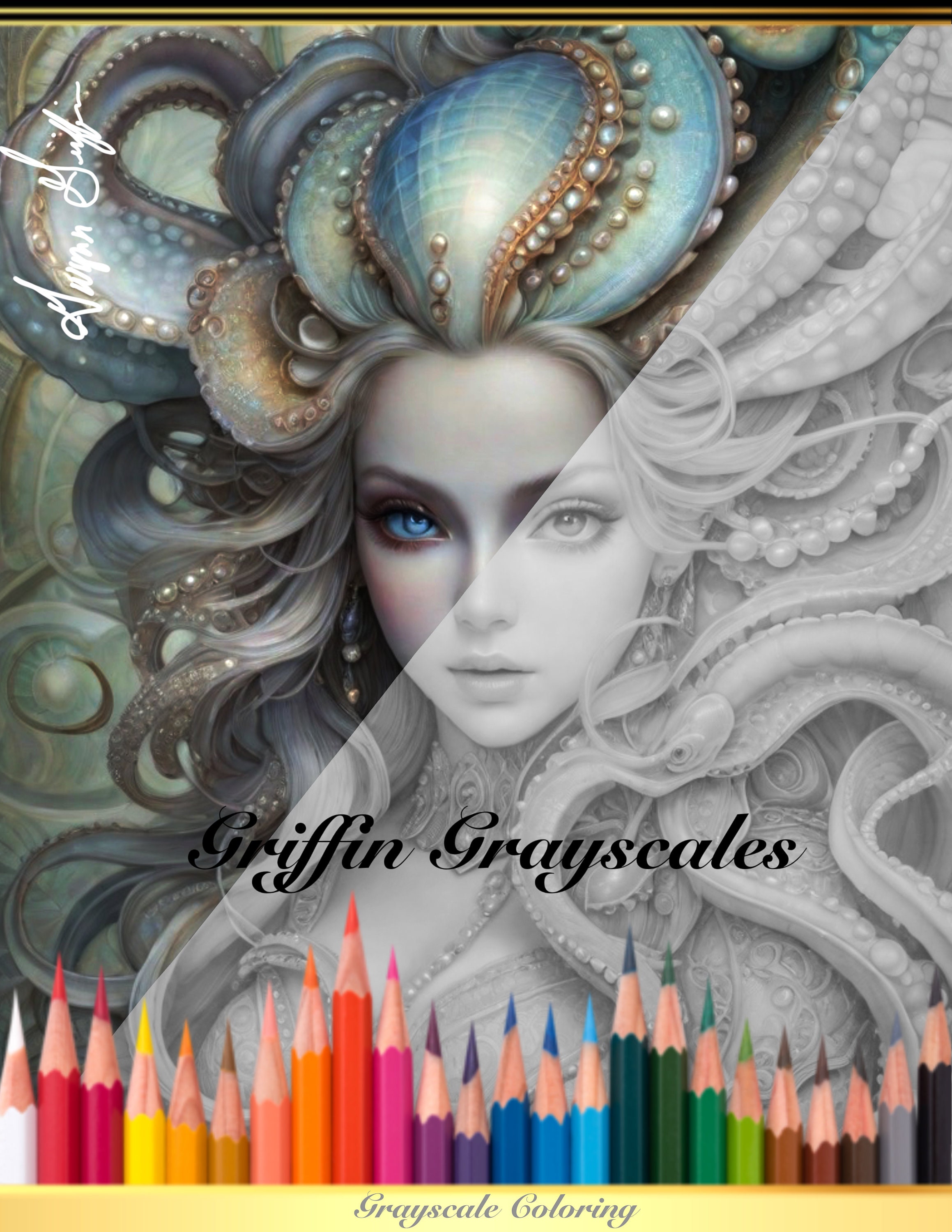 Coloring Pages for Adults Grayscale Coloring Book Grayscale - Etsy