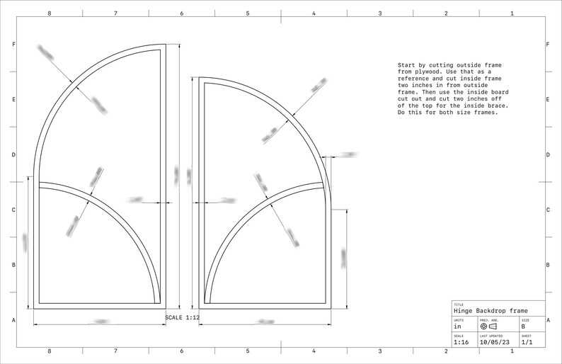 4 Piece Collapsable Backdrop Set PLANS With Measurements- DIGITAL ...