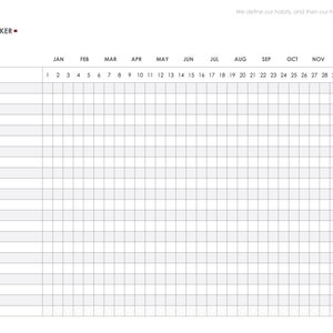 Printable Habit Tracker