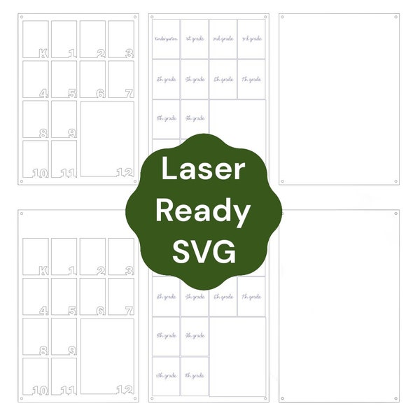 School Picture Frame SVG- Laser Ready Digital File