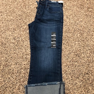 With Tags Vintage Greene St. Denim High Rise Kick Flare Blue Jeans size 27.