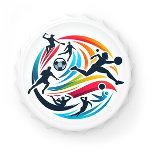 Sporty Bottle Opener, Fun Kitchen Gadget, Team Spirit Decor, Sports Lover Gift, Game Day Essential, Unique Barware