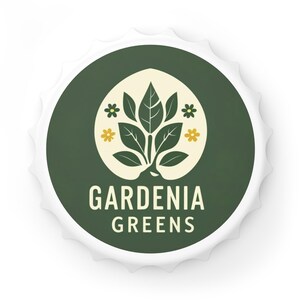 Gardenia Greens Bottle Opener | Eco-Friendly Barware, Gift for Plant Lovers, Rustic Kitchen Decor, Unique Housewarming Gift