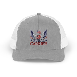 Rural Carrier Embroidered Snapback Trucker Cap, All-Occasion Gift for Postal Worker, Postal Work Wear, Summer Postal Cap, USPS Worker