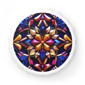 Vibrant Mandala Bottle Opener - Unique Bar Tool, Gift for Him/Her, Kitchen Decor, Party Favor, Fun Home Accessory