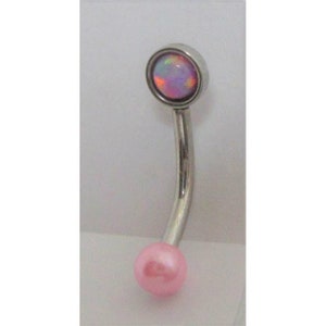 16G Mauve Opal Cartilage Ring Helix Daith Snug Forward Helix Ring Rook Ring 16 gauge Ear Jewelry Vertical Labret Lip Ring Barbell