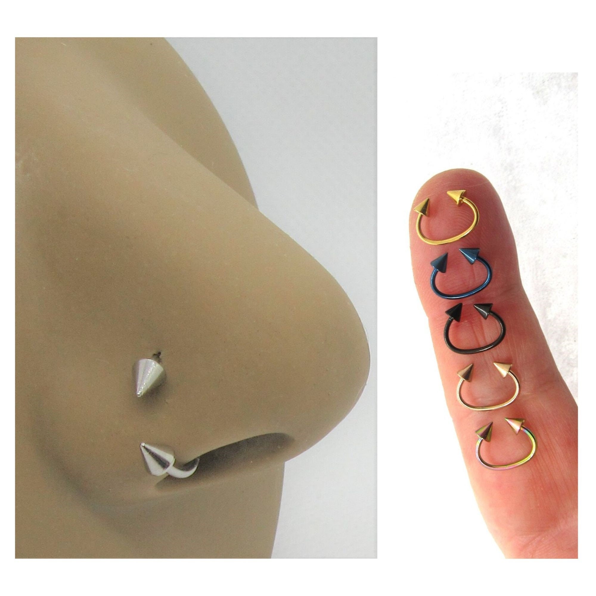 Spike nose hoop discount
