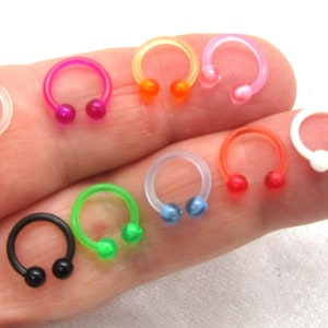 16G Hypoallergenic Rings Hoops Daith Ring Cartilage Ring Helix Ring Tragus Ring Septum Ring Nose Ring Eyebrow Ring