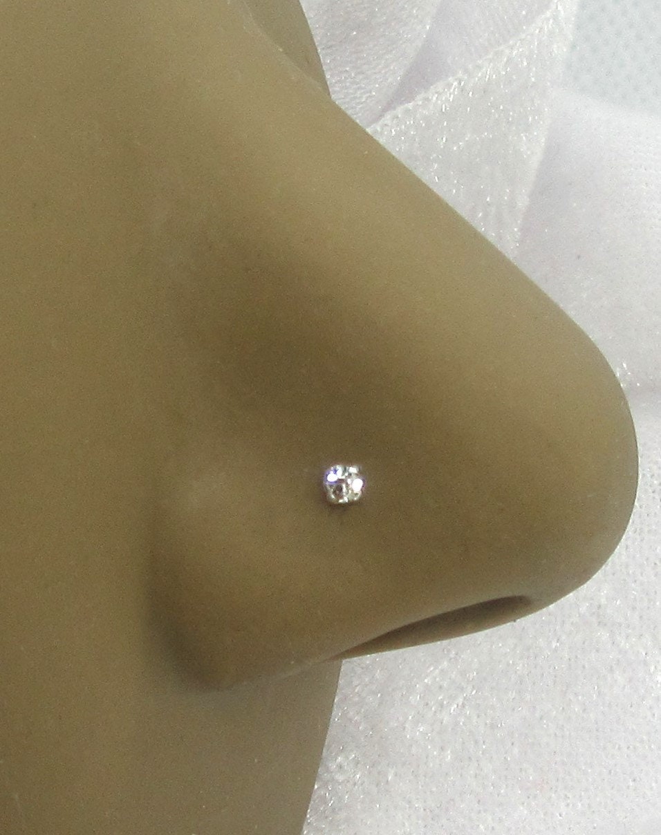 Nose Rings Post 6 Piece 22G Nose Studs L Shape Bent Post Nose Ring Pins 22 Gauge 22G ...