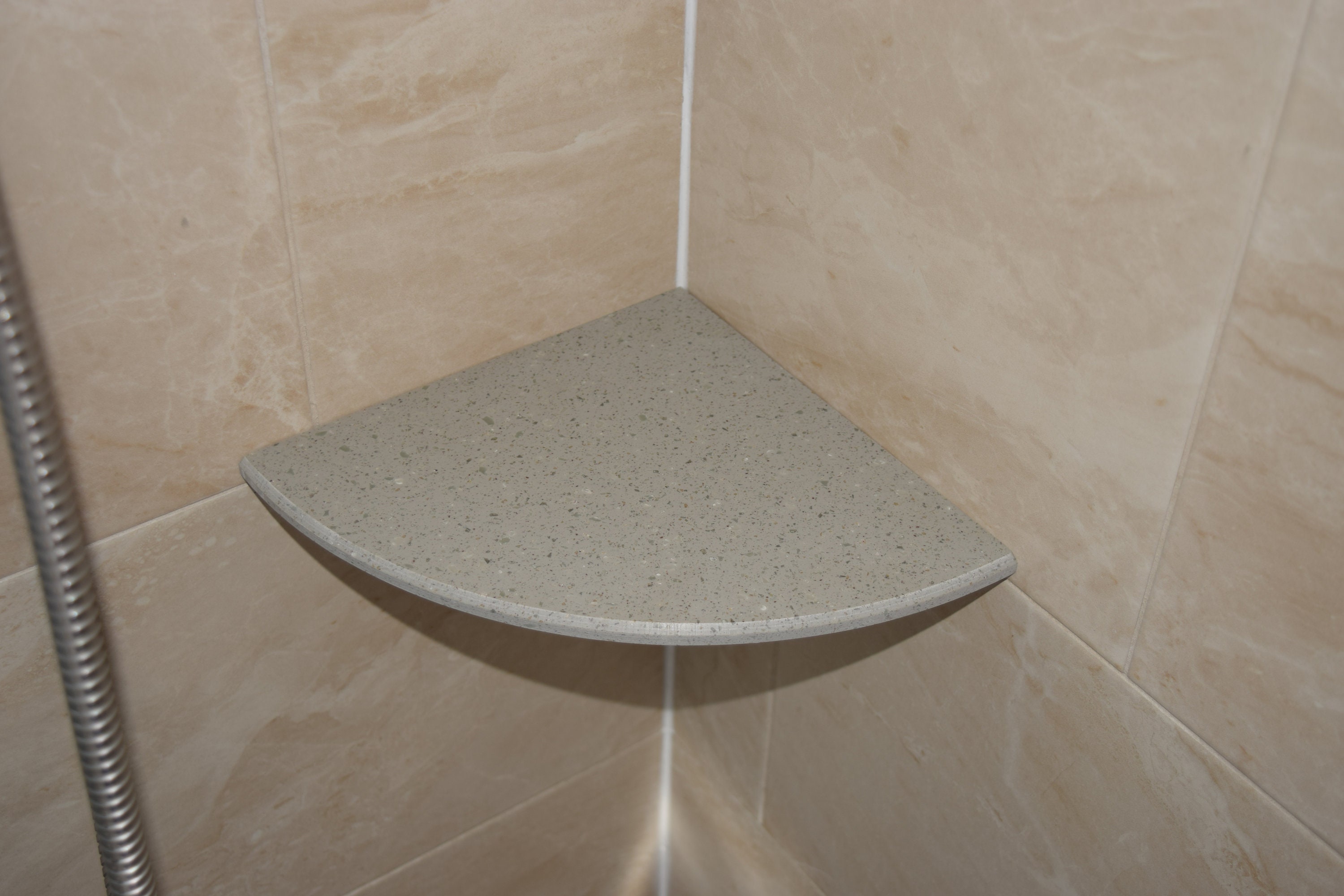 Corner Shelf Made of Corian Solid Surface Vanity Sink Corner Tray in