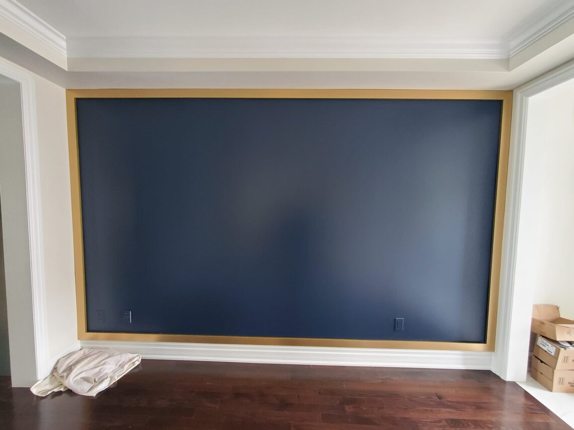 Customized Dimensional Accent Wall Digital Blueprint Material List With